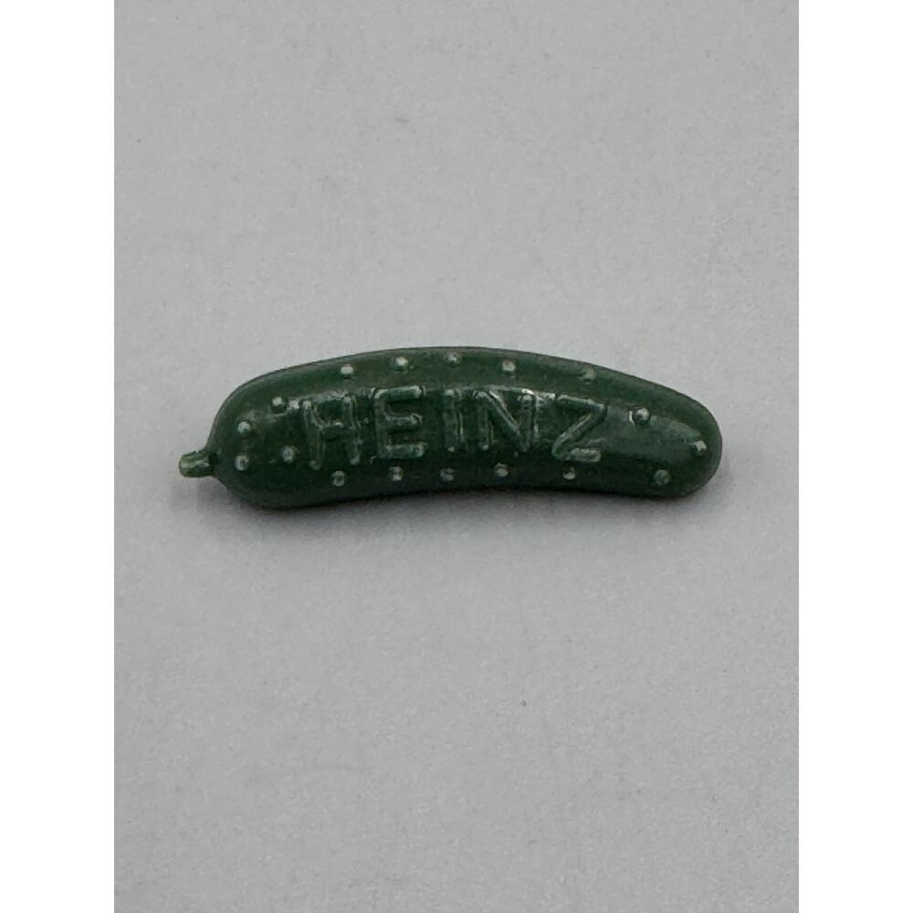 Vintage Plastic Heinz Pickle Green Lapel Pin